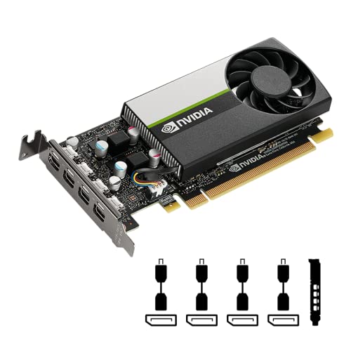 PNY NVIDIA T600 Graphic Card - 4 GB GDDR6 - Low-Profile - 128 bit Bus Width - PCI Express 3.0 x16 - Mini DisplayPort