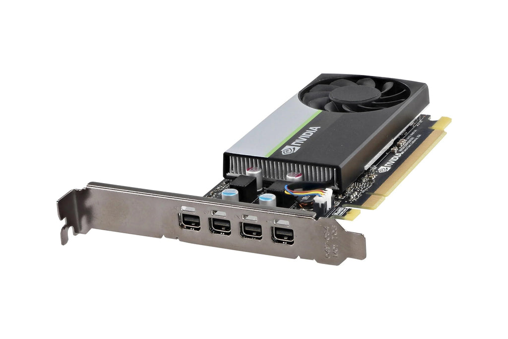 PNY Nvidia RTX A400 4GB GDDR6 Professional Graphics Card, VCNRTXA400-SB, Single Slot, Low Profile, 768 CUDA Cores, PCI Express 4.0, 4x Mini DisplayPort 1.4a, 50W - Plain Box