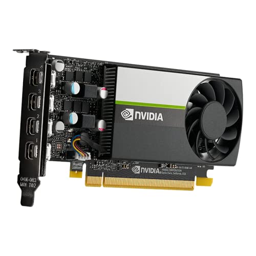 PNY Nvidia RTX A400 4GB GDDR6 Professional Graphics Card, VCNRTXA400-SB, Single Slot, Low Profile, 768 CUDA Cores, PCI Express 4.0, 4x Mini DisplayPort 1.4a, 50W - Plain Box