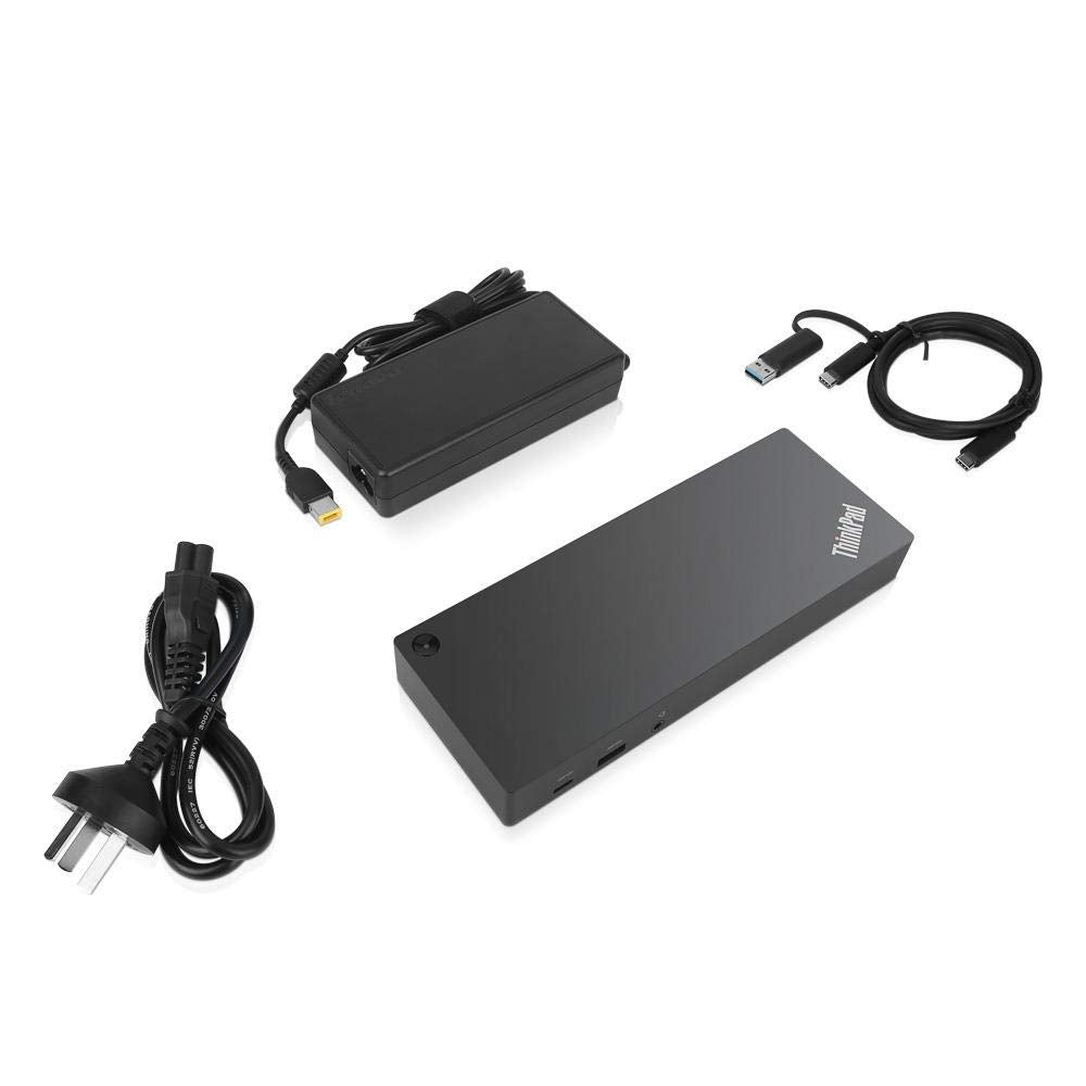 Lenovo 40AF0135UK ThinkPad Hybrid USB-C with USB-A Dock - Docking station - USB-C - GigE - 135 Watt - GB - for ThinkPad L480 L580 T480s X1 Yoga X280 - (Laptops > Laptop Docking Stations)