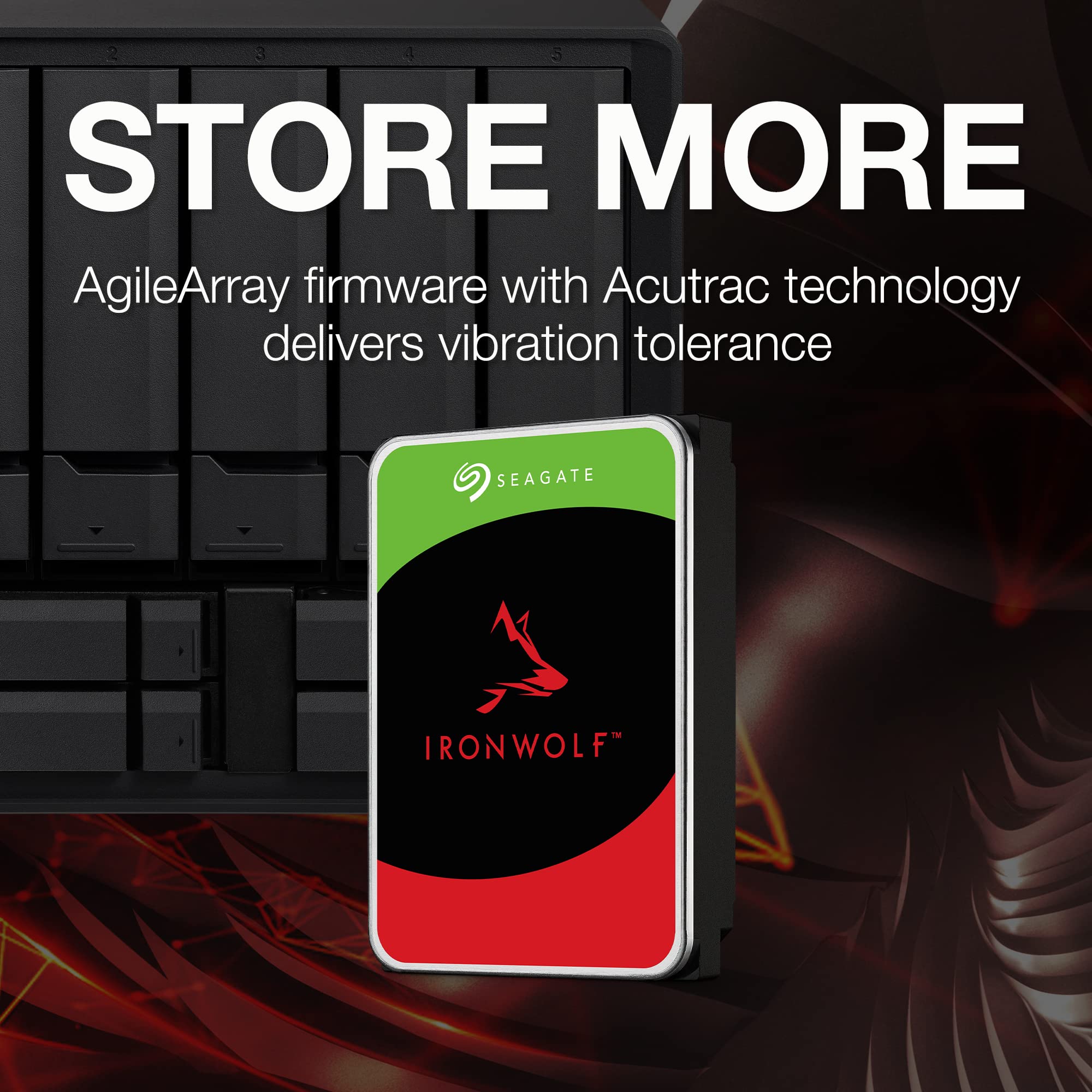Seagate IronWolf, NAS interne Festplatte 1 TB HDD, 3.5 Zoll
