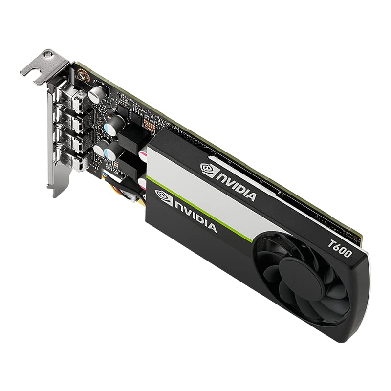 PNY NVIDIA T600 Graphic Card - 4 GB GDDR6 - Low-Profile - 128 bit Bus Width - PCI Express 3.0 x16 - Mini DisplayPort