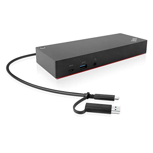 Lenovo 40AF0135UK ThinkPad Hybrid USB-C with USB-A Dock - Docking station - USB-C - GigE - 135 Watt - GB - for ThinkPad L480 L580 T480s X1 Yoga X280 - (Laptops > Laptop Docking Stations)